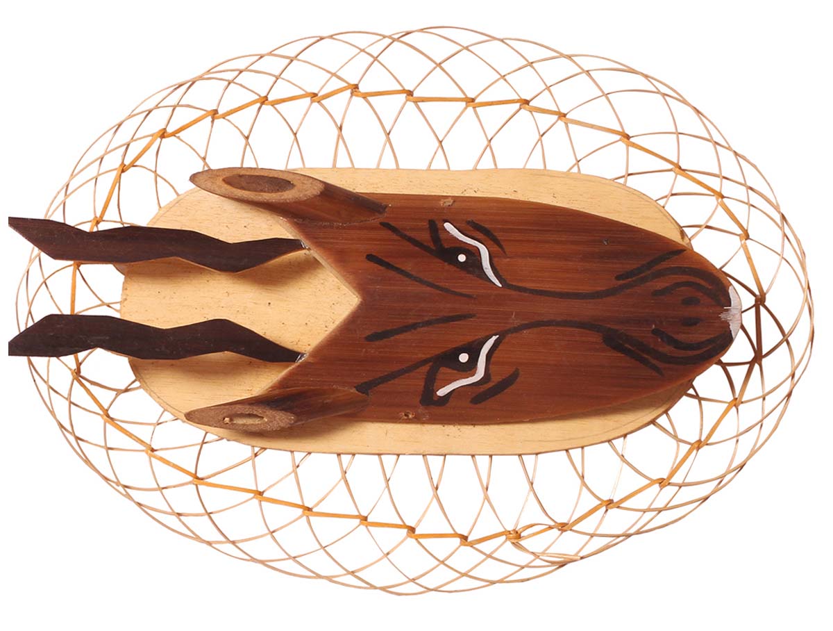 Decorative Wall Hanging – Deer Face – Handmade in Bamboo – Eco-Friendly – Artistic Wall Décor – Animal Faces & Figurines – Home Décor - Buy in Bulk Wholesale