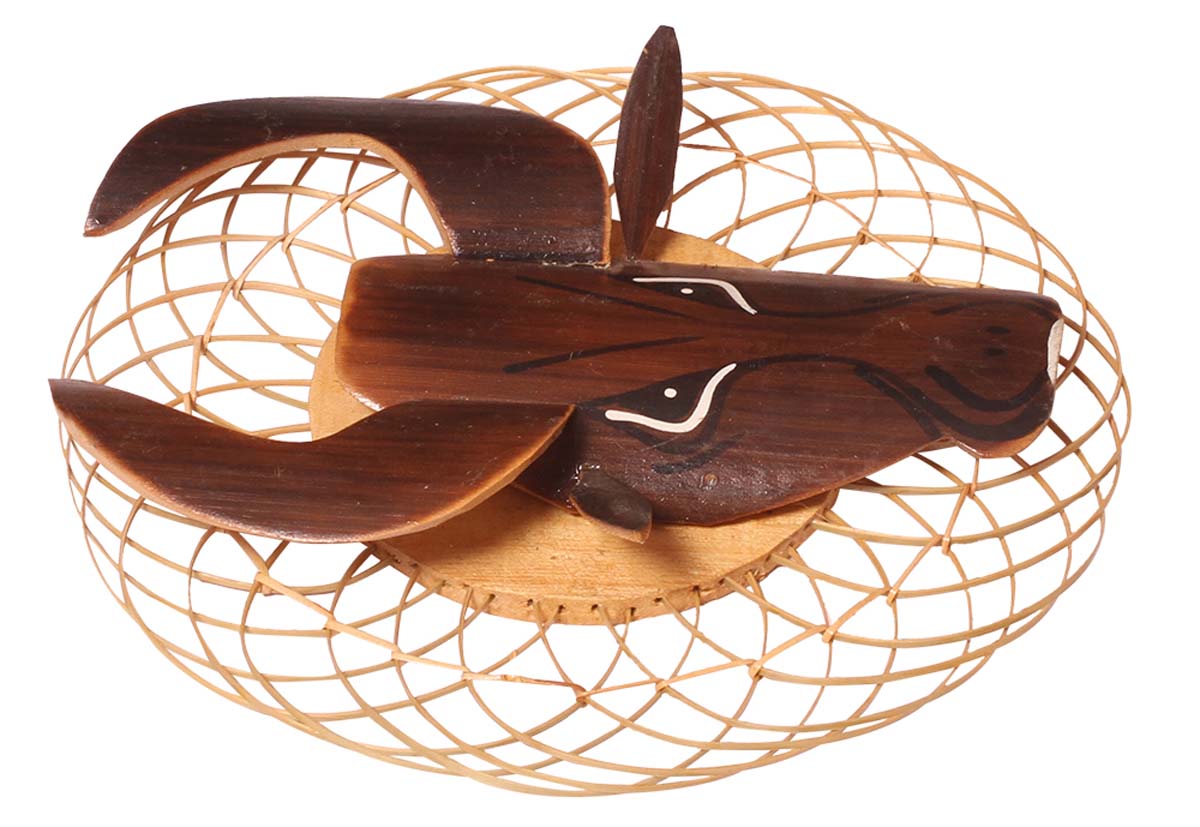 Decorative Wall Hanging – Bull Face – Handmade in Bamboo – Eco-Friendly – Artistic Wall Décor – Animal Faces & Figurines – Home Décor - Buy in Bulk Wholesale