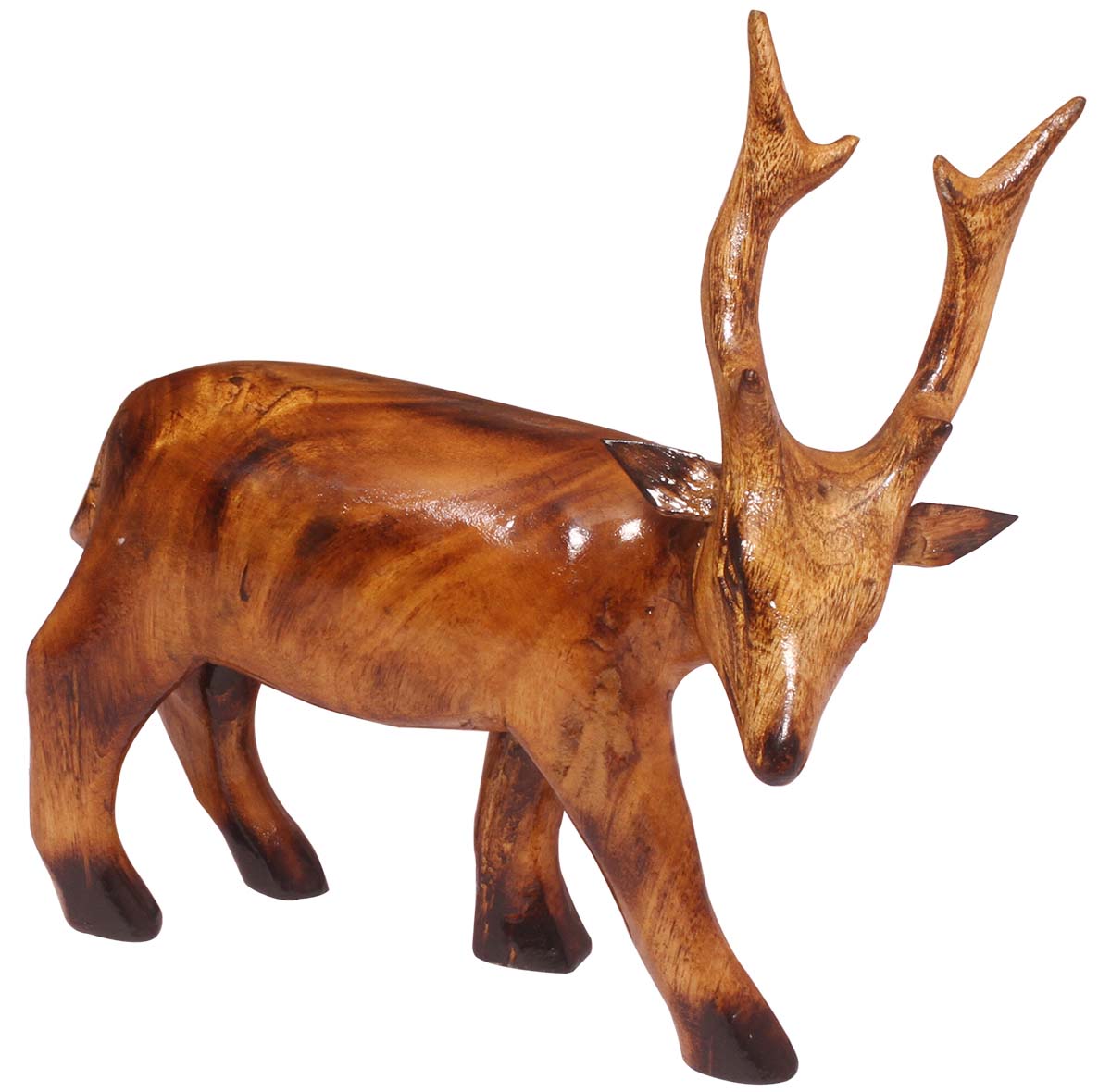 Handmade Reindeer Sculpture / Statue – Wooden Animal Figurines – Interior Decorating Items – Home / Office Décor - Buy in Bulk Wholesale