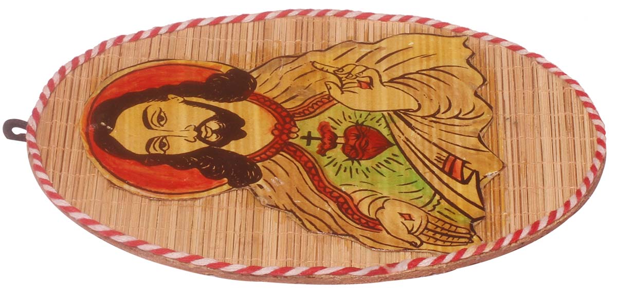 Wall Mounted Portrait of Jesus Christ – Handmade in Bamboo – Religious / Christmas Gifts  - Buy in Bulk Wholesale
