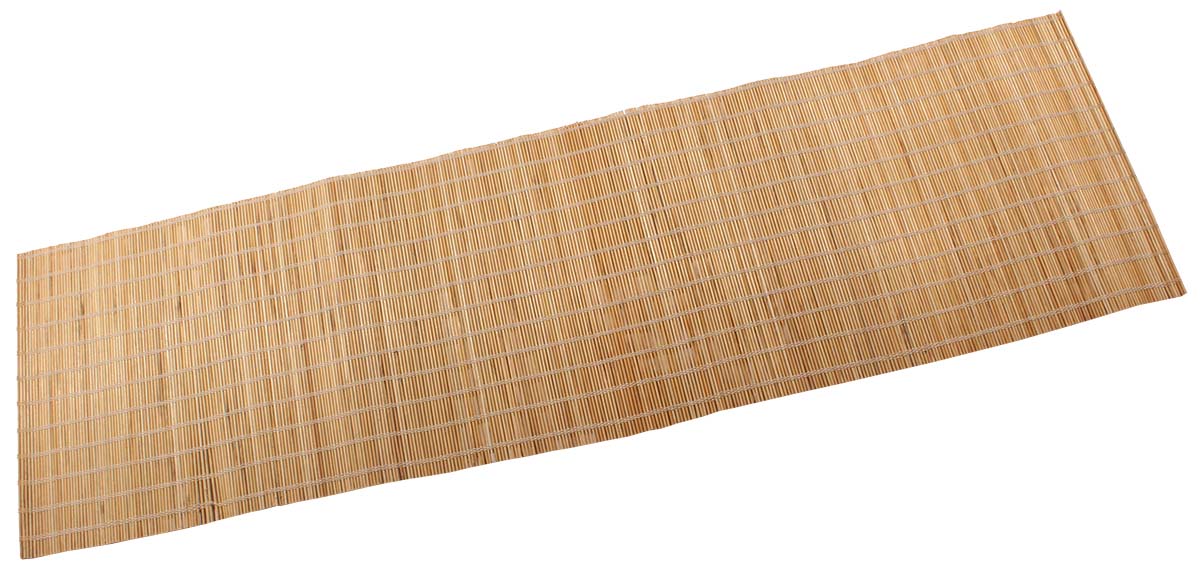 Table Runner – Beige & White – Handmade in Bamboo & Thread – Eco-Friendly Dining Table Accessories – Home & Kitchen - Buy in Bulk Wholesale