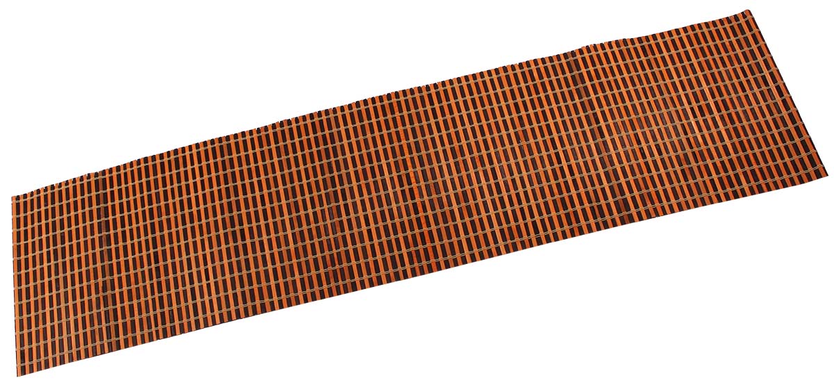 Table Runner – Brown & Orange – Handmade in Bamboo & Thread – Eco-Friendly Dining Table Accessories – Home & Kitchen - Buy in Bulk Wholesale