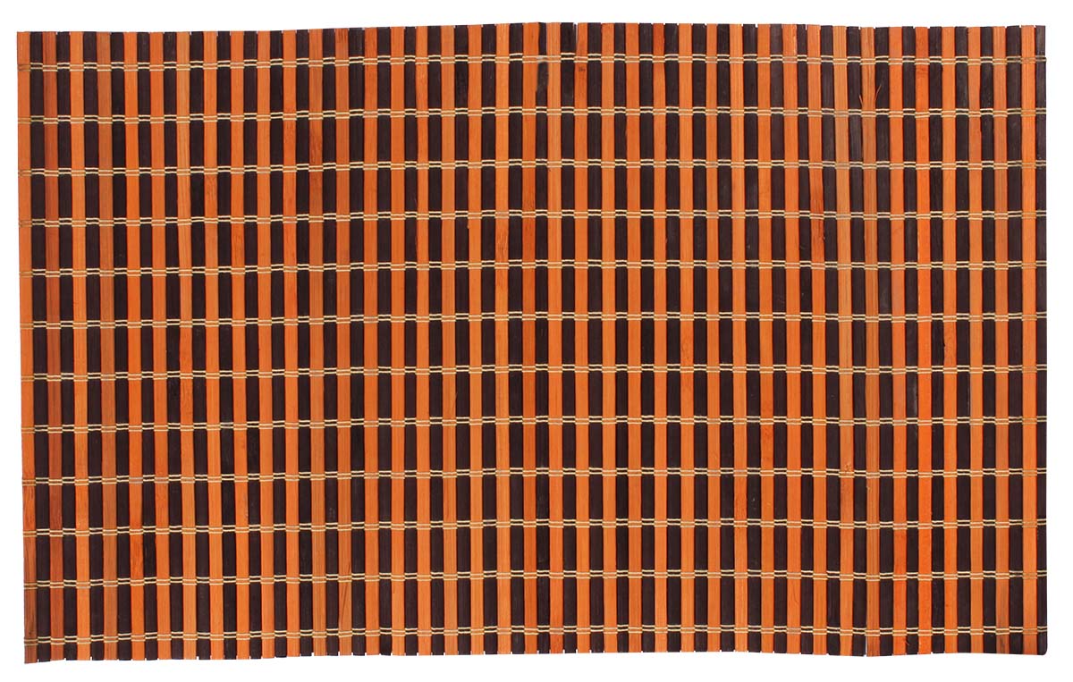 Set of 6 Placemats / Tablemats – Brown & Orange – Handmade in Bamboo & Thread – Eco-Friendly Dining Table Accessories – Home & Kitchen - Buy in Bulk Wholesale