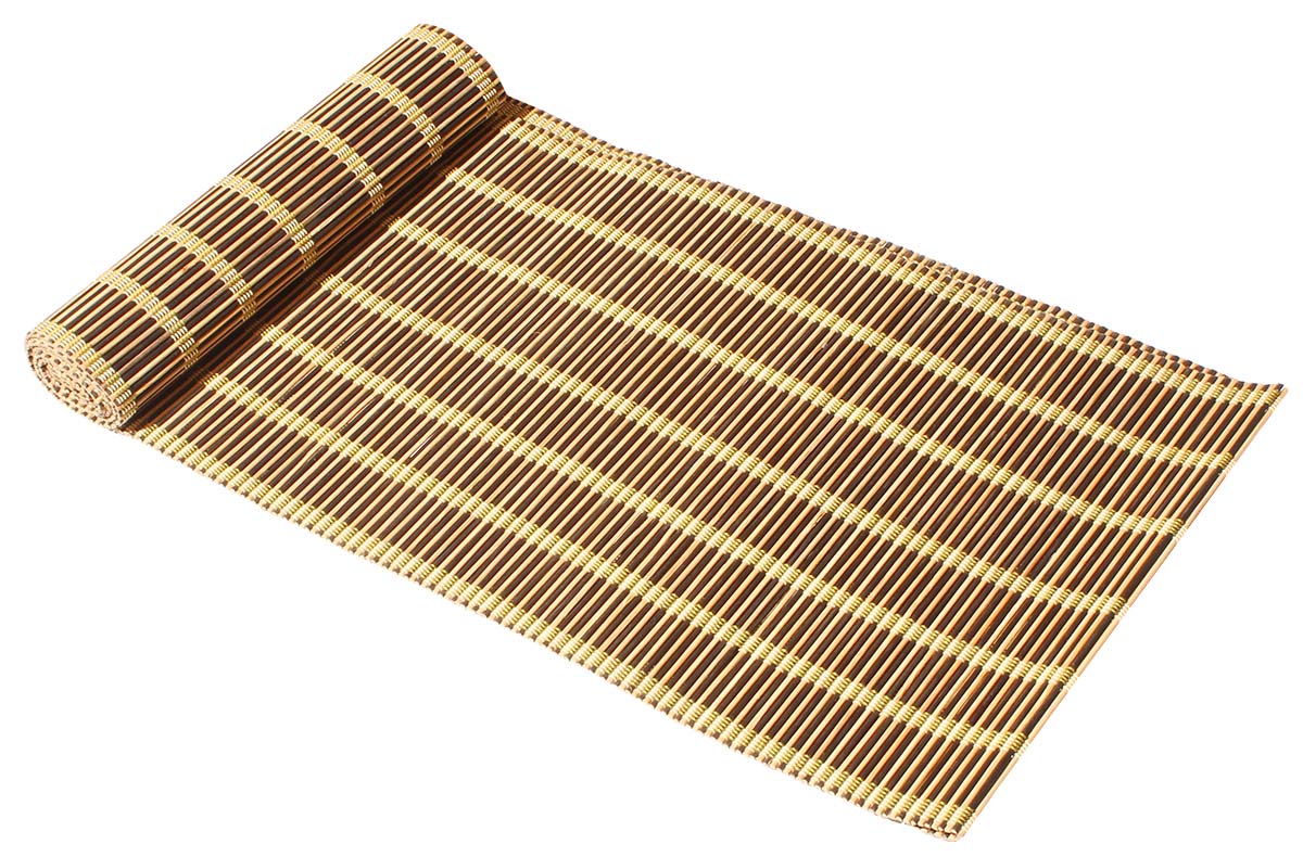Handmade Table Runner in Bamboo – Black, Green & White – Dining Table Décor – Eco-Friendly Accessories for Dining Tablescape – Home Décor - Buy in Bulk Wholesale
