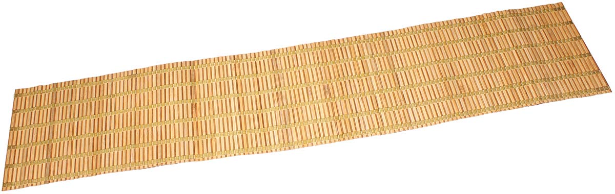 Handmade Table Runner – Beige & Green – Weaving of Bamboo Stalks & Threads – Dining Table Accessories – Home Décor – Eco-Friendly Gifts from India - Buy in Bulk Wholesale