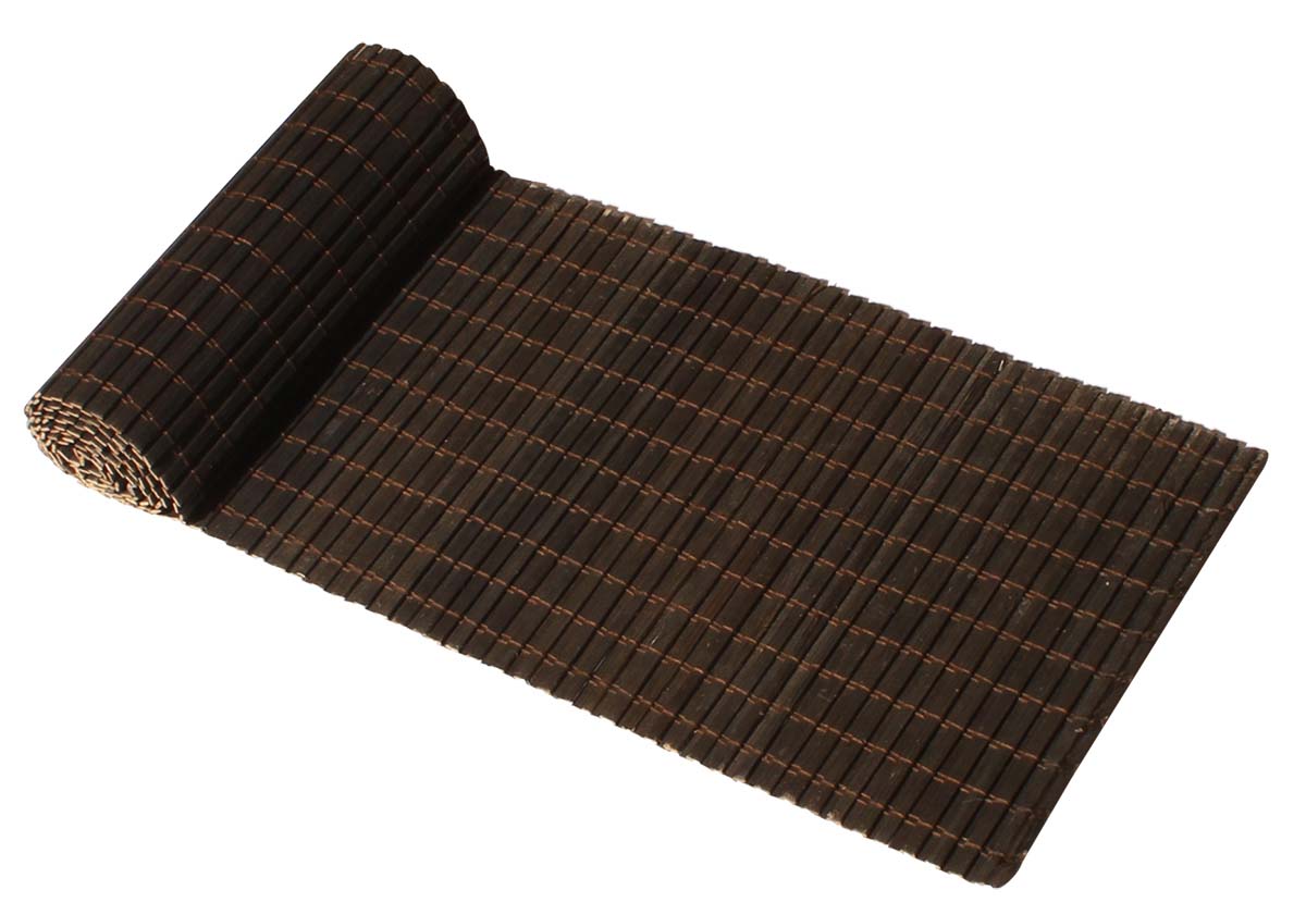 Handmade Table Runner – Black – Weaving of Bamboo Stalks & Threads – Dining Table Accessories – Home Décor – Eco-Friendly Gifts from India - Buy in Bulk Wholesale