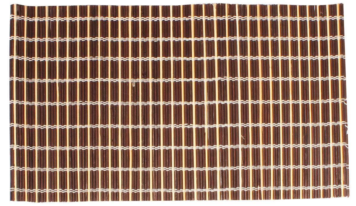 Set of 6 Tablemats – Brown, Beige & White – Handmade in Bamboo & Thread – Eco-Friendly Placemats – Dining Table Accessories / Essentials – Home & Kitchen - Buy in Bulk Wholesale