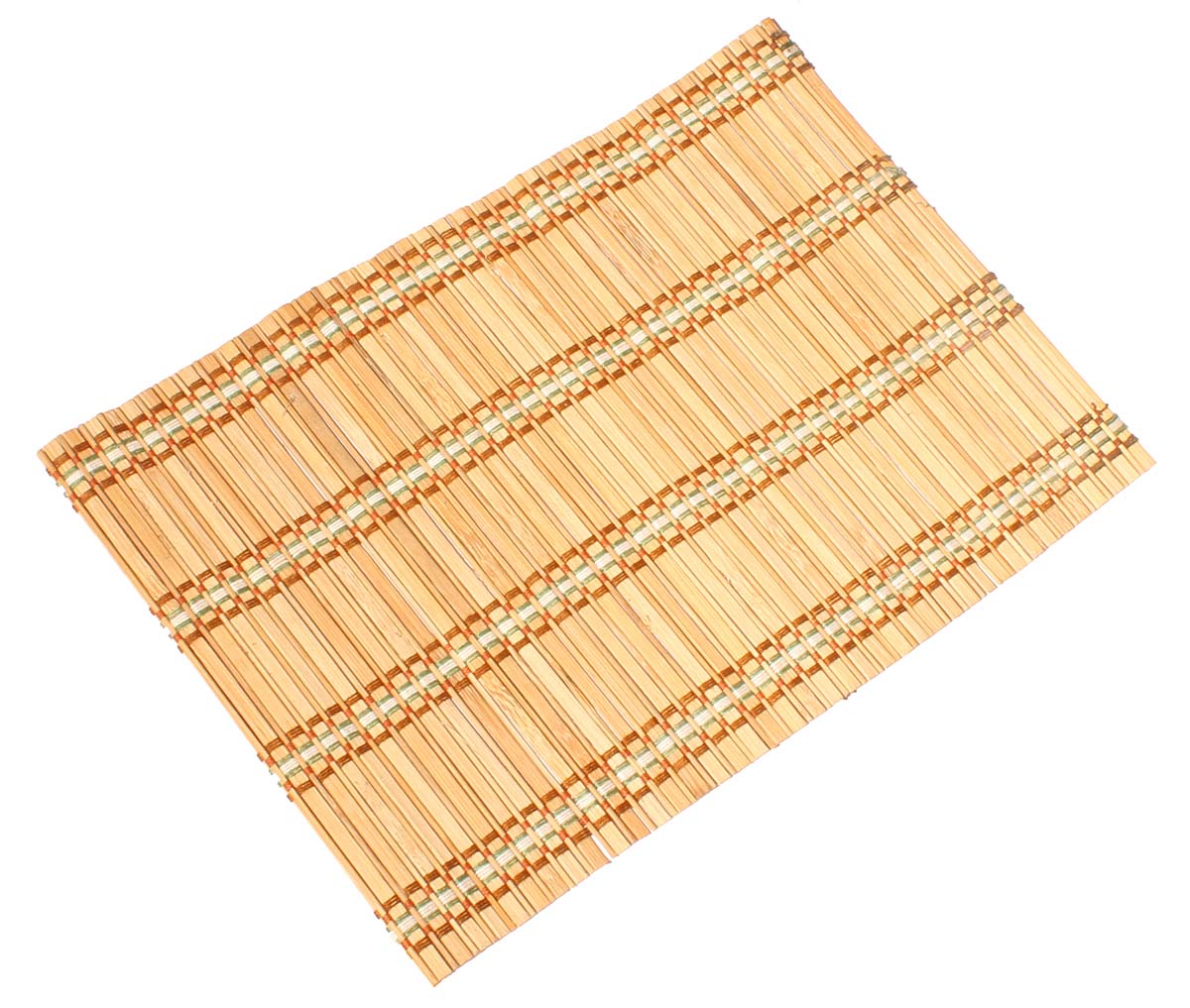 Set of 6 Tablemats – Beige Color – Handmade in Bamboo & Thread – Eco-Friendly Placemats – Dining Table Accessories / Essentials – Home & Kitchen - Buy in Bulk Wholesale