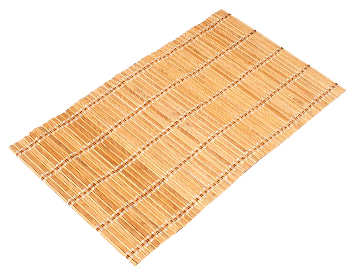 Set of 6 Tablemats / Placemats – Light Brown – Hand-Woven Bamboo Sticks & Threads – Eco-Friendly Kitchen Accessories – Dining Tablescape / Setting – Home Décor    - Buy in Bulk Wholesale