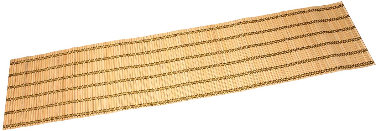 Handmade Table Runner – Beige & Green – Weaving of Bamboo Stalks & Threads – Dining Table Accessories – Home Décor – Eco-Friendly Gifts from India - Buy in Bulk Wholesale