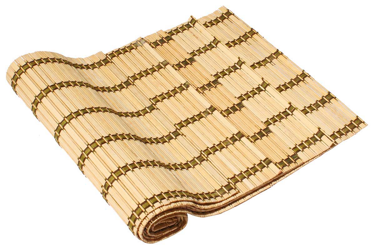 Set of 6 Tablemats / Placemats – Beige & Green – Hand-Woven Bamboo Sticks & Threads – Eco-Friendly Kitchen Accessories – Dining Tablescape / Setting – Home Décor    - Buy in Bulk Wholesale