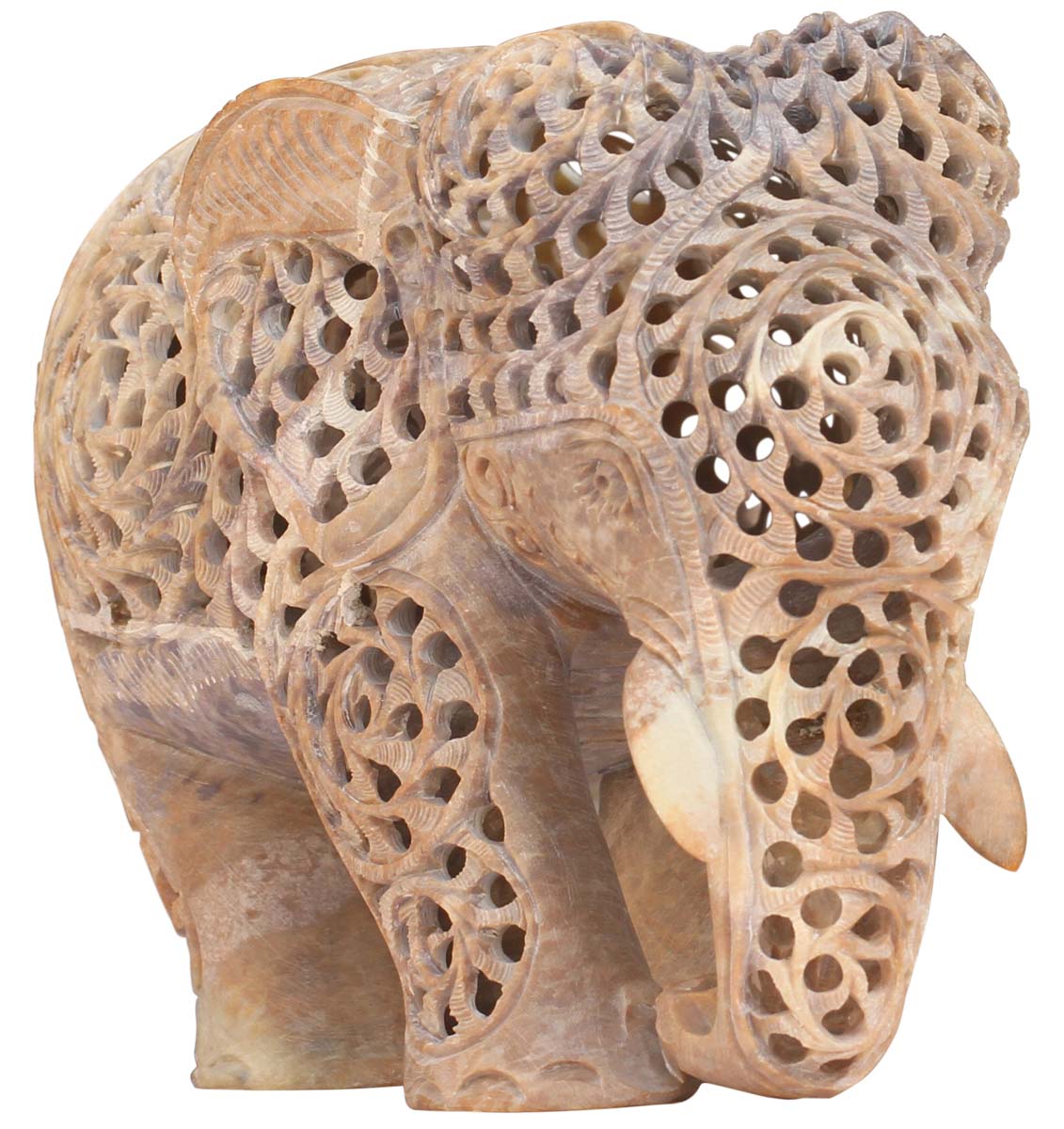  Joyous Elephant - Impossible Stone Art - 6" Handmade Soapstone Mother Elephant with Baby Inside Sculpture – Impossible Stone Art / Unique Animal Decor - Buy Wholesale