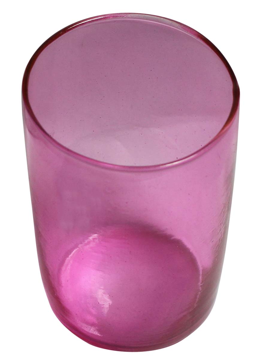 Bulk Wholesale Handmade Glass Tea-Light Holder / Candle Stand in Light-Pink Color - Antique-Look Décor from India