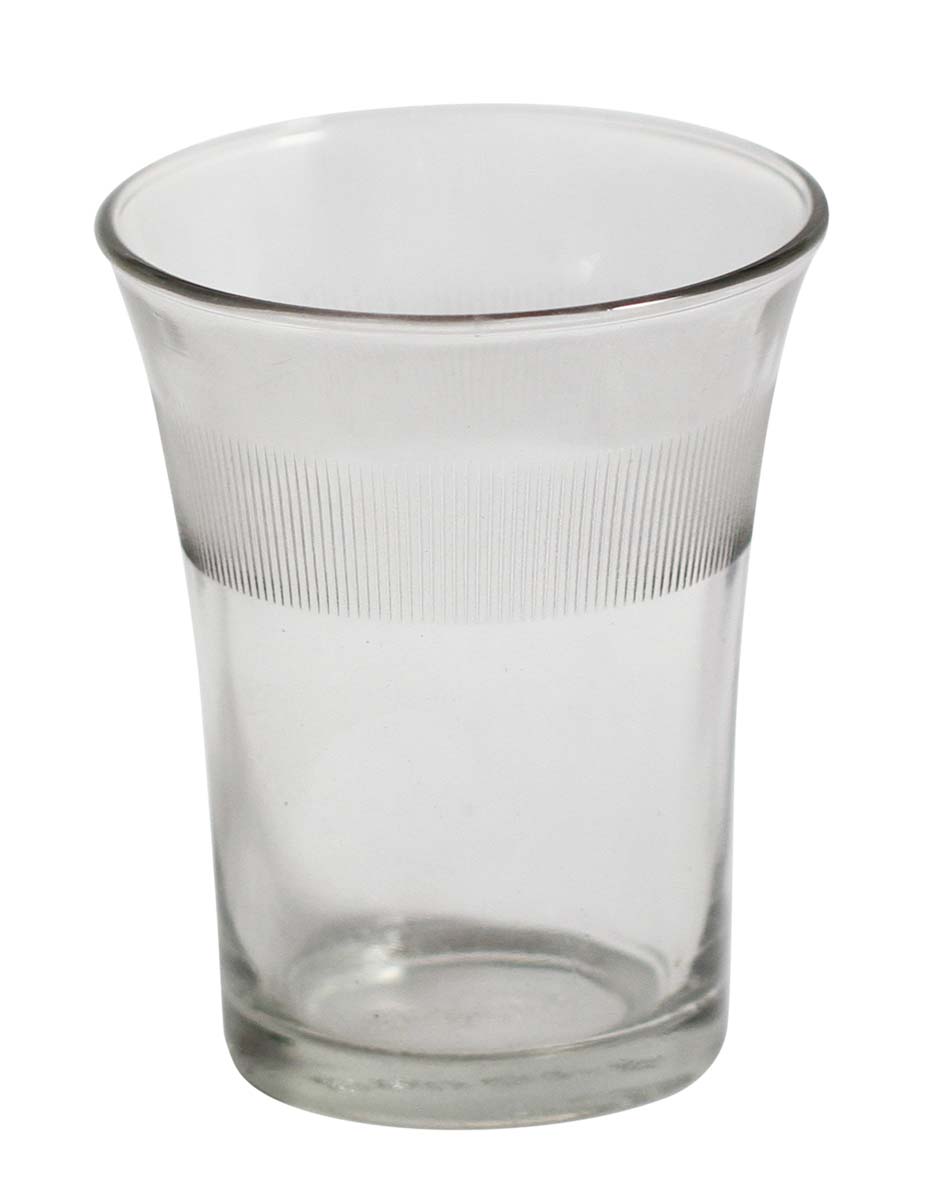 Bulk Wholesale Glass Tea-Light Holder/Candle Holder Transparent Handmade with Frosted Strike Pattern at the Center - Unique Home Decor from India