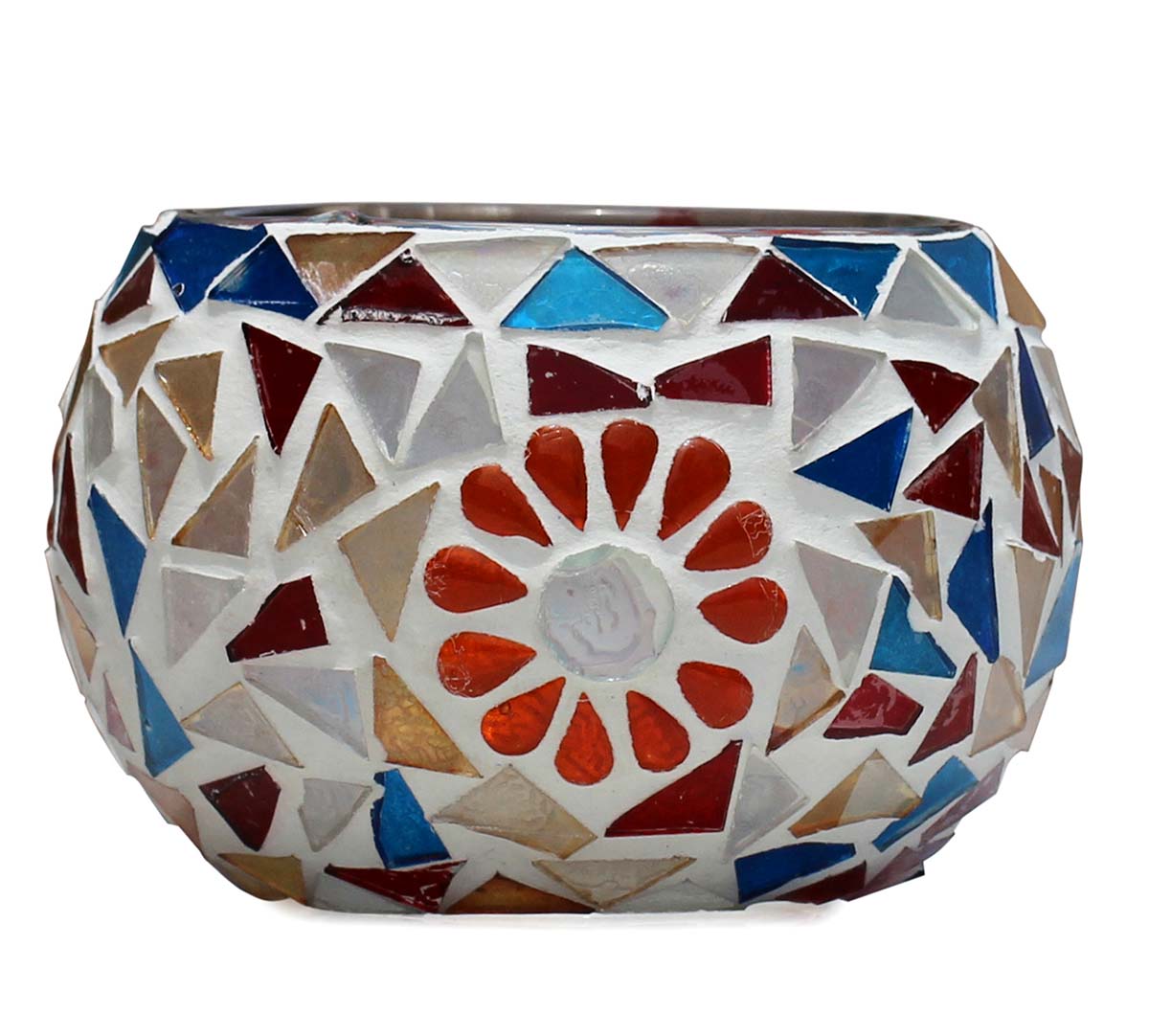 Colors Galore – Mosaic Glass Tea light / Candle Holders 3” - Handmade Colorful Votive Candle Holders – Home / Party Decorations & Wholesale Accessories – Buy In Bulk