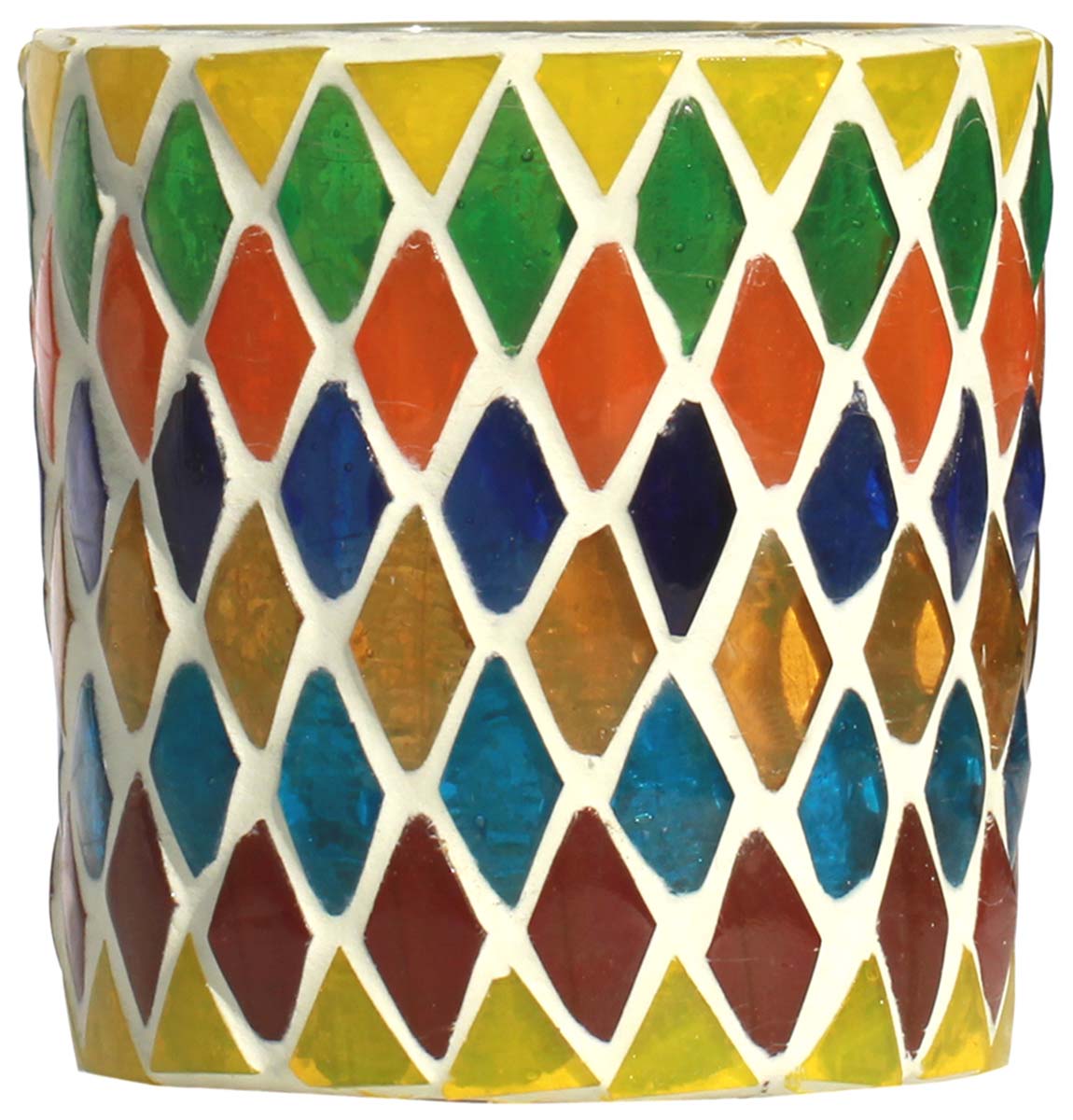 Buy in Bulk Wholesale - Tea-Light / Candle Holder 3.1” - Mosaic Glass- Handmade Colorful Votive Candle Holders – Party Decorations & Home Décor
