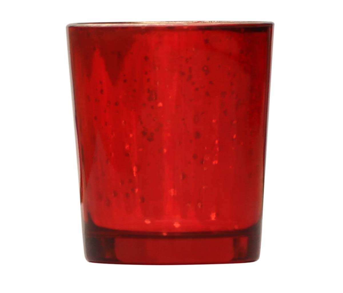 Buy in Bulk Wholesale - Handmade 3" Tea light/Candle Holder In Glass with Golden & Red Tone