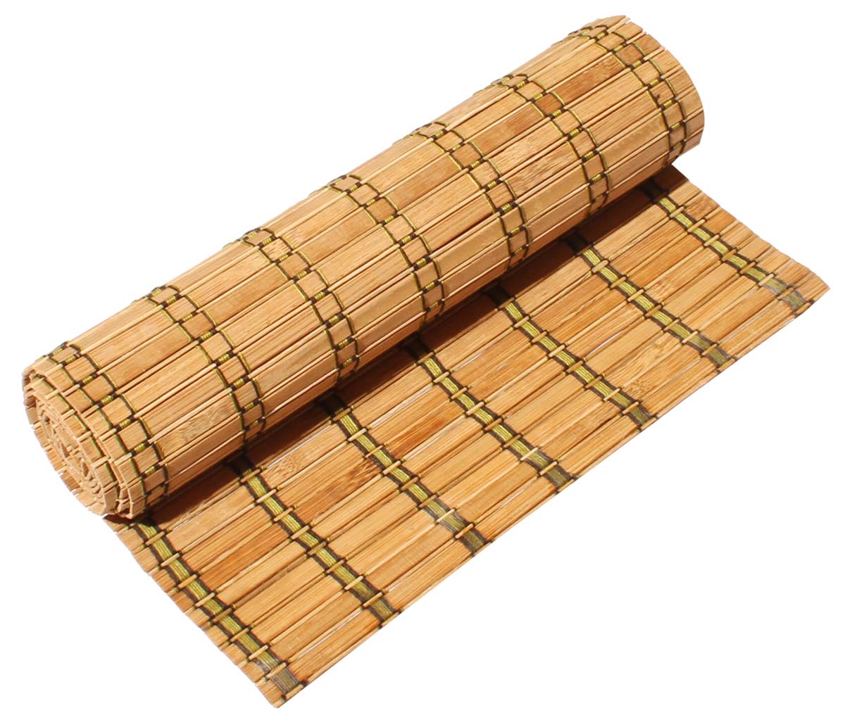 65" Window Blind - Beige & Green - Hand-Woven Dry Stalks of Bamboo & Thread - Eco-Friendly - Home / Office Decor - Buy in Bulk Wholesale