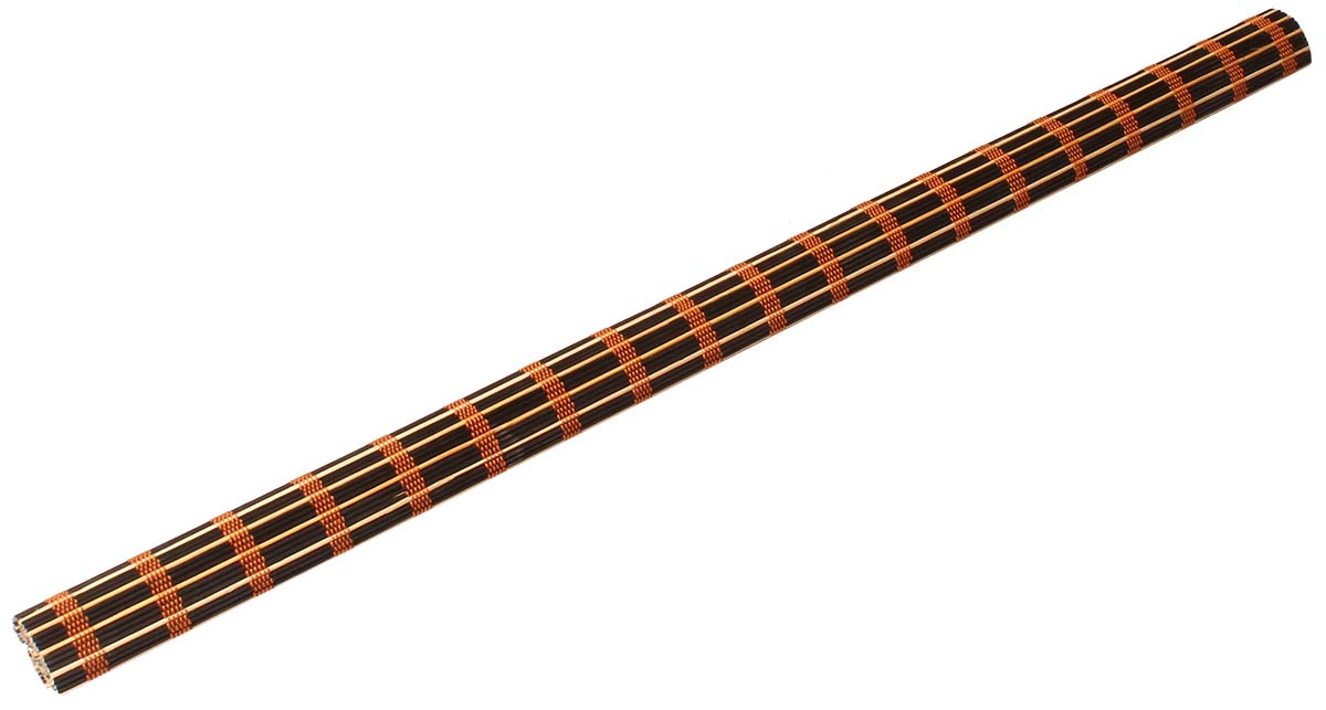 Hand-Woven Window Blind – Black Sticks of Bamboo – Caramel Color Thread – Eco-Friendly – Home / Office Décor - Buy in Bulk Wholesale