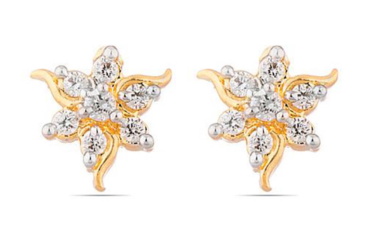Pair of Tops Earrings – American Diamonds – Unique Stud Earrings – Fashion Accessories / Ear Jewelry – Exclusive Jewelry Collection