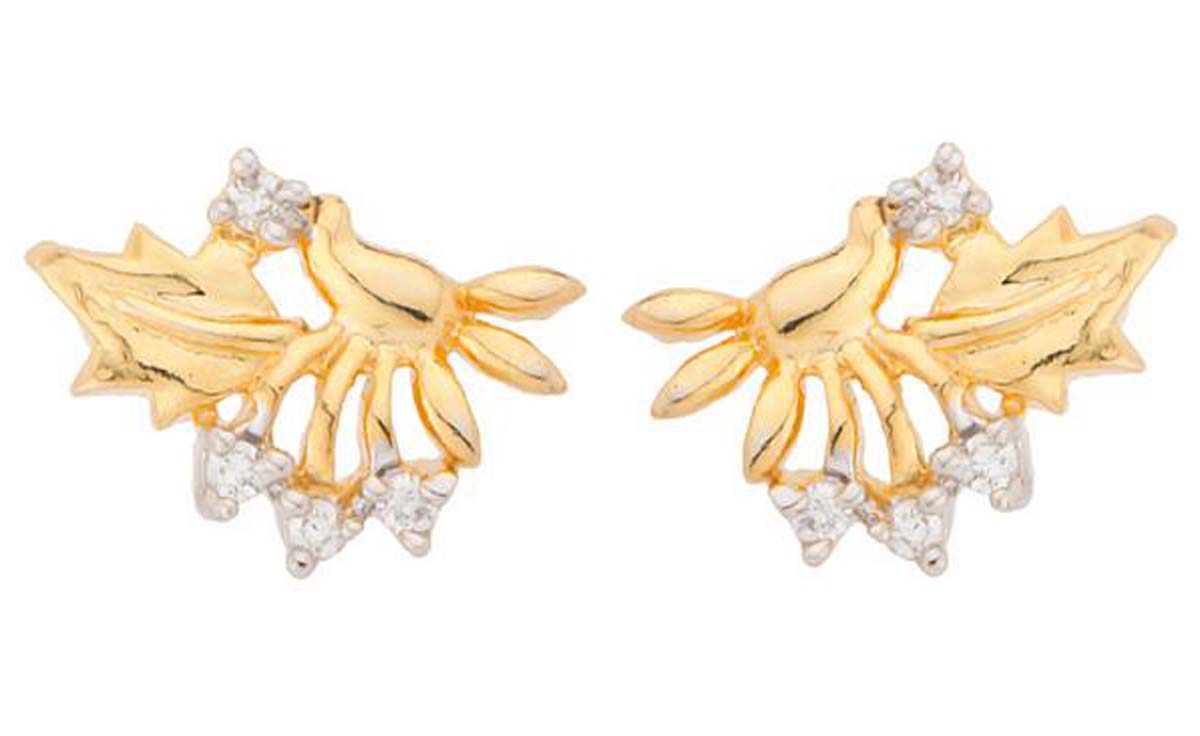 Uniquely Shaped Stud Earrings Set – American Diamonds – Tops Earrings – Fashion Accessories – Exclusive Jewelry Collection