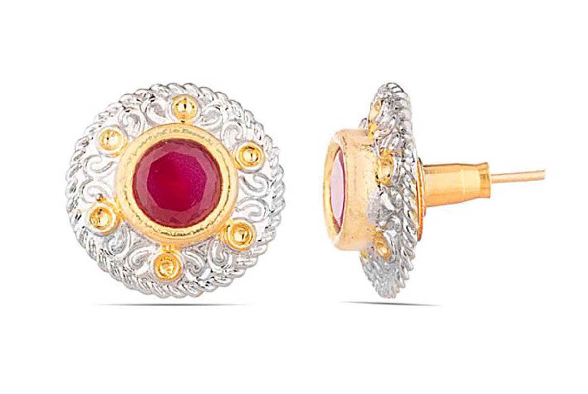 Pair of Ethnic Designer American Diamond Earring Set - Buy in Bulk Wholesale - Source Women Fashion Jewelry & Accessories