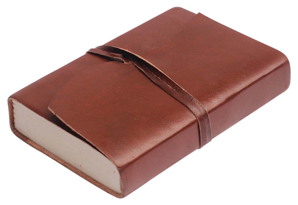 Buy in Bulk Wholesale Handcrafted Leather Journal with Handmade Paper - 6” Brown Diary with Distressed-Texture - Rustic-Look Notebooks/Sketchbooks/Gifts from India