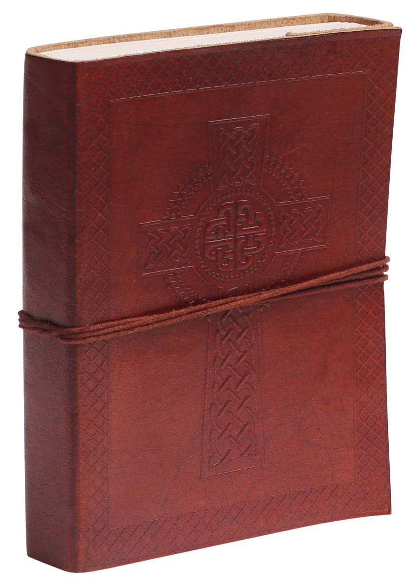 Buy in Bulk Wholesale Leather Journal with Handmade Paper - Handcrafted 7” Maroon Diary with Embossing - Rustic-Look Notebooks/Sketchbooks/Gifts from India