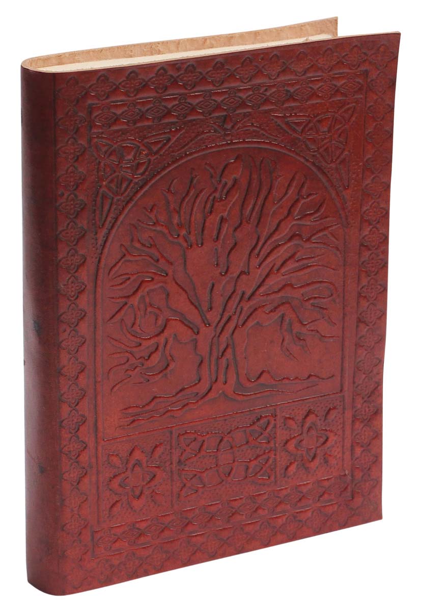 Buy in Bulk Wholesale Leather Journal with Handmade Paper - Handcrafted 6” Brown Diary with Embossing - Rustic-Look Notebooks/Sketchbooks/Gifts from India