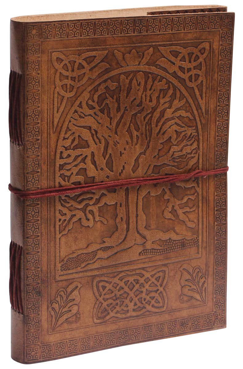 Buy in Bulk Wholesale Leather Journal with Handmade Paper - Handcrafted 10” Tan-Brown Diary with Embossing - Rustic-Look Notebooks/Sketchbooks/Gifts from India