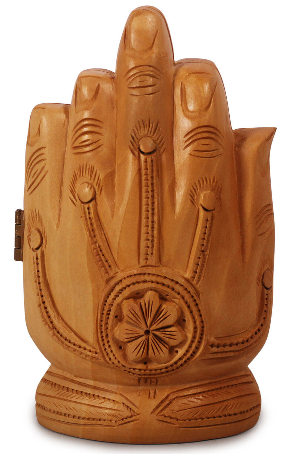 ArtistryBazaar Handmade 2.5" W X 5.5" H Wooden handcrafted hindu god idol laxmi and ganesh for hindu puja and decoration for home, office, temple, diwali decoration