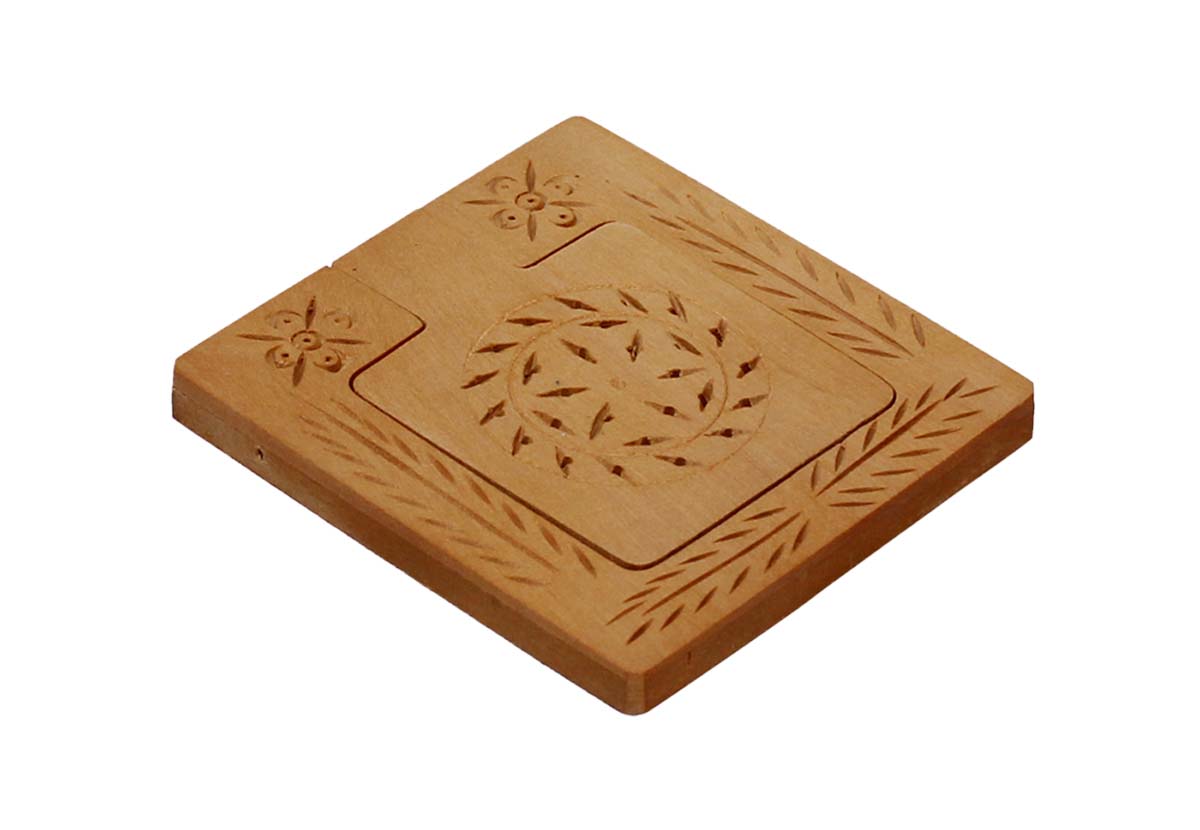 Bulk Wholesale Folding Pocket Mirror - 3” Hand Carved Decorative Pocket Mirror in Wood - Ethnic & Thoughtful Gifts for Women from India