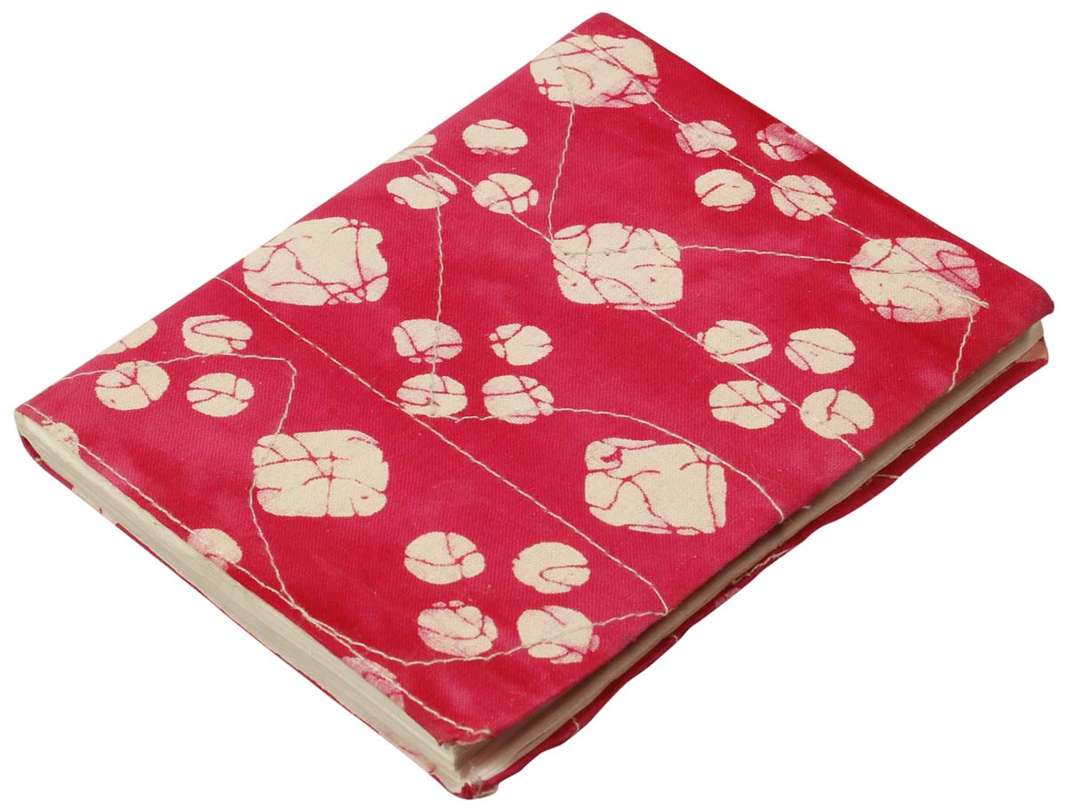Journals in Bulk – Hand-Bound Notebook – Pink & White Cover – Handmade Paper – Wholesale Sketchbooks & Scrapbooks