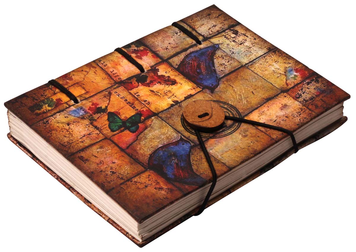 8” Colorful Writing Journal in Bulk at Wholesale – Hardcover with Handmade Papers & Lively Digital Print – Diaries in Bulk at Wholesale