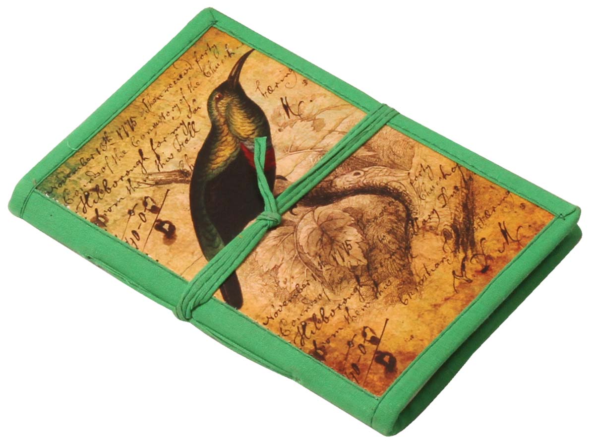 7” Wholesale ‘Nightingale’ Journal / Writing Diary in Hardcover with Handmade Papers – Colorful Digital Print – Creative Notebooks / Gifts from India