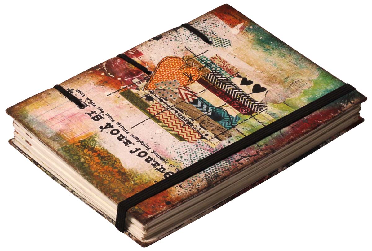 8” Hand-Crafted “Life-Journey’ Journal / Writing Notebook in Bulk at Wholesale – Digital Print - Hardcover – Creative Diaries from India