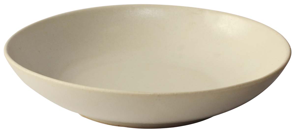 6.5” Hand-Thrown Ceramic Serving Platter in Bulk at Wholesale – Studio-Pottery – Cream Color – Elegant Home & Kitchen Accessories