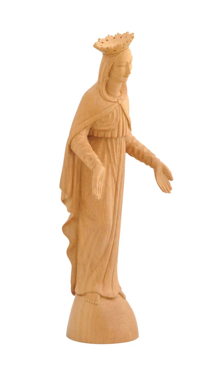 Bulk Wholesale Hand-Carved 10” Statue / Sculpture of ‘Mother Mary - Symbol of Grace & Purity’ in Wood – Meaningful Gift / Home Décor Items from India