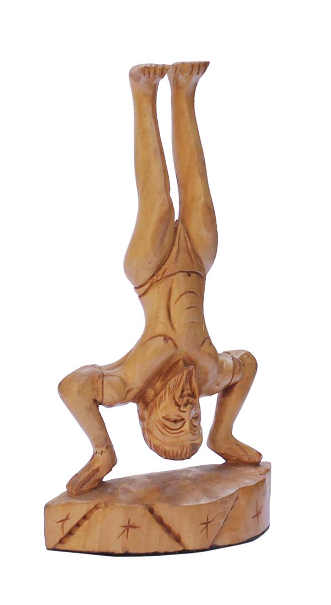 Wholesale Handmade Yoga Statue/Figurine of Sage Patanjali (Father of Yoga) in Bulk - Source Handmade 6 Inch Patanjali Rishi Statue Doing Adho Mukha Vrksasana - Home & Office Decor