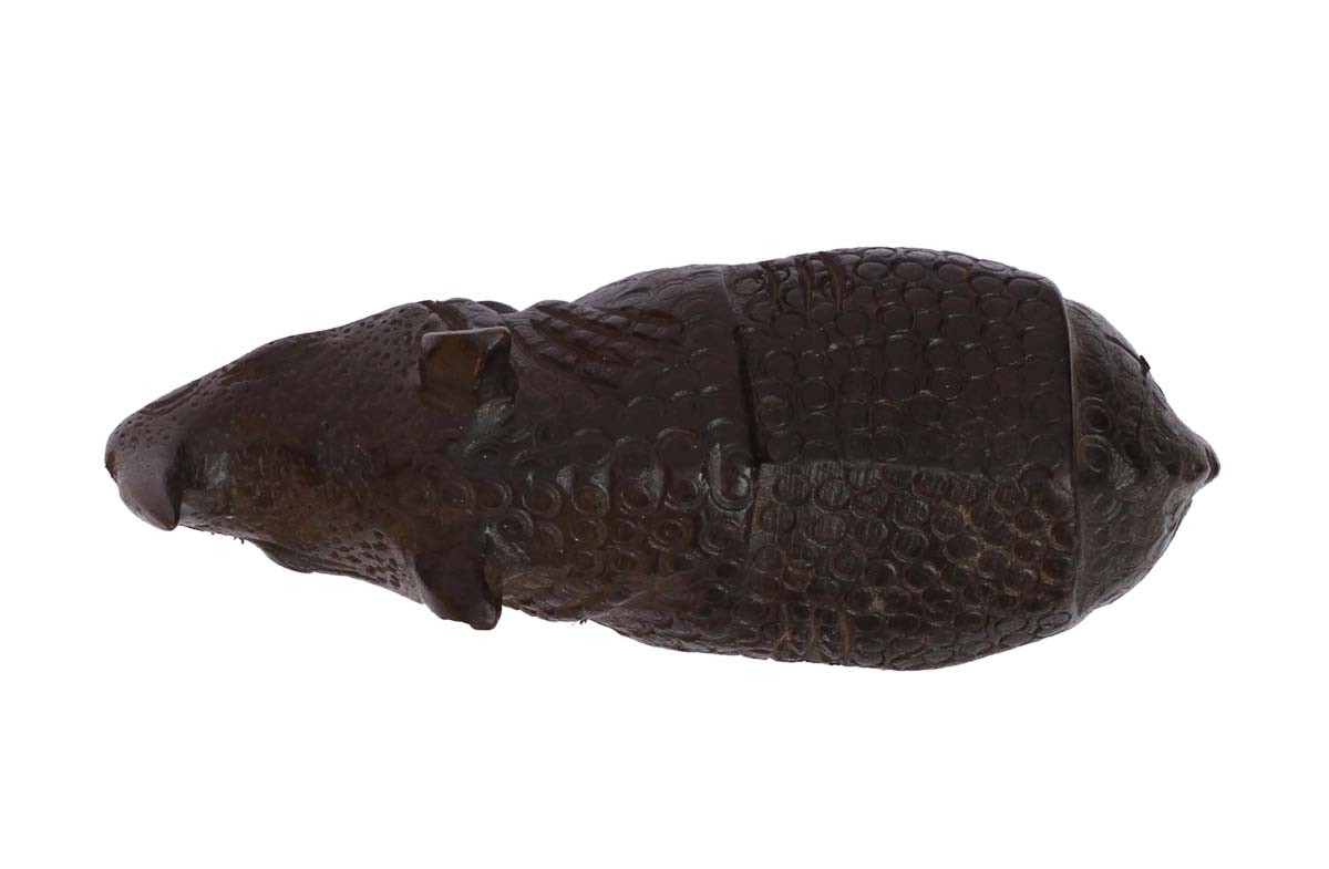 Bulk Wholesale Hand-Carved 5.7” Decoration Piece / Sculpture of Rhinoceros in Black Wood – Ethnic-Look Home Décor from India