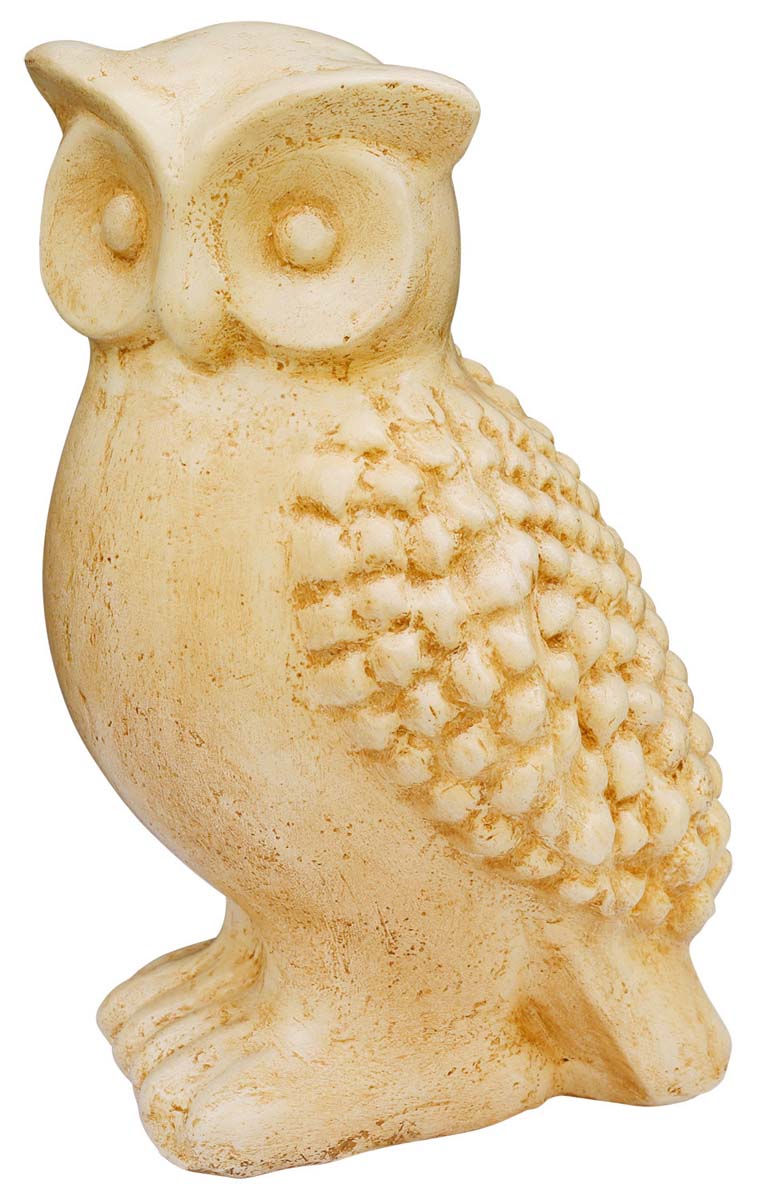 Owl Figurines Wholesale – Handmade 12" Owl Statue in Papier Mache – Bulk Bird Figurines
