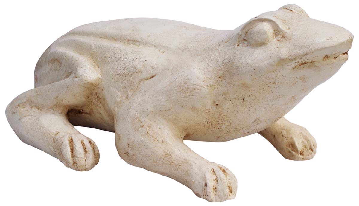 Animal Figurines Bulk – Handmade 12" Frog Sculpture in Papier Mache – Recycled – Wholesale Statues 