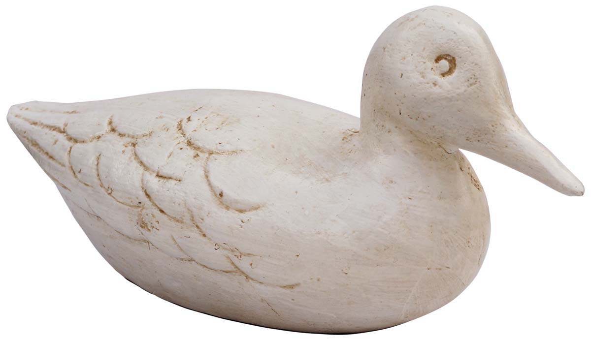 Animal Figurines Bulk – Handmade 12" Duck Sculpture in Papier Mache – Recycled – Wholesale Statues 