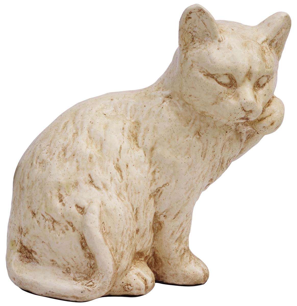 Animal Figurines Wholesale – Handmade 6" Cat Sculpture in Papier Mache – Recycled – Bulk Cat Figurines