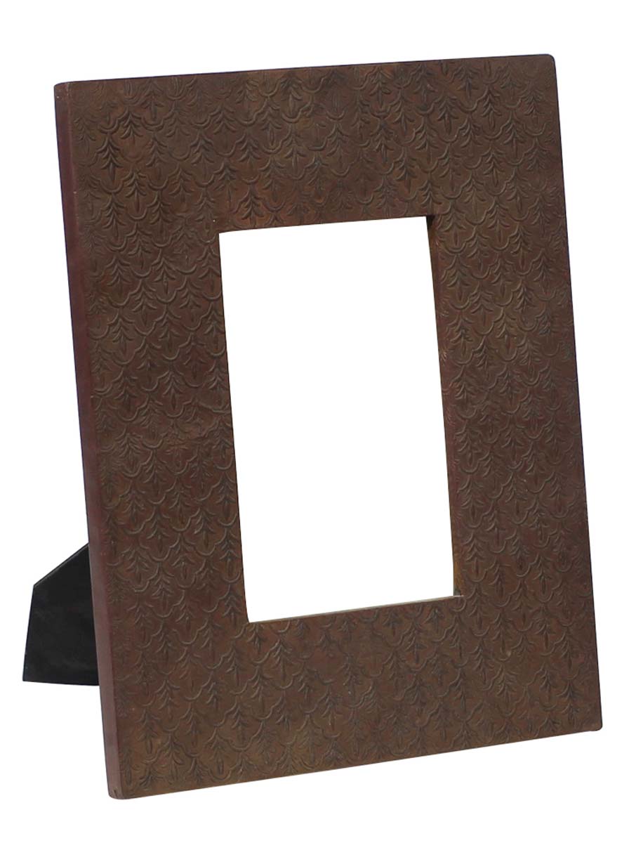 4x6 Inches Wood Picture Frame in Bulk - Wholesale Handmade Photo Frame/Picture Holder Decorated with Old-World Motif Carving - Home Decor Picture Frames from India