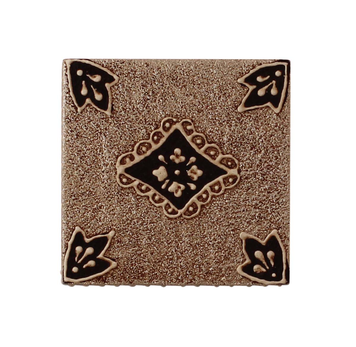 Source Wooden Jewelry Box in Bulk - Wholesale 2.5” Square Handmade Wood Keepsake Box/Trinket Box in Light-Gray & Natural-Wood Color Decorated with Cone-Painting Art of Traditional-Look Motifs from India
