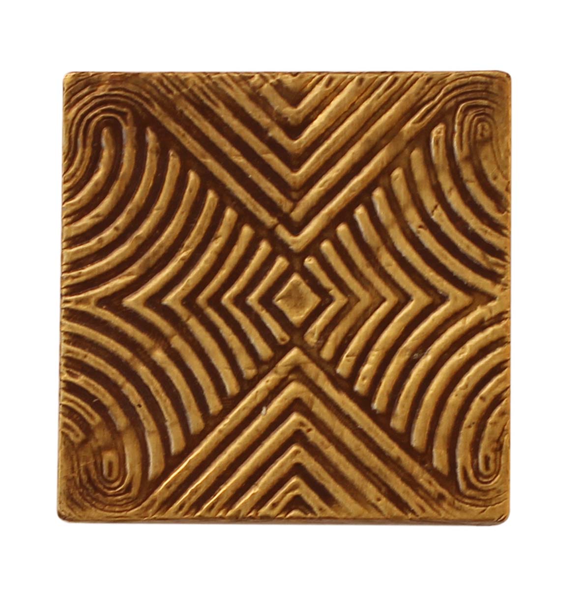 Wholesale 2.5” Wooden Jewelry Box in Bulk - Source Square Handmade Wood Keepsake Box/Trinket Box in Golden & Natural Wood Color Enhanced with Brass-Sheet from India