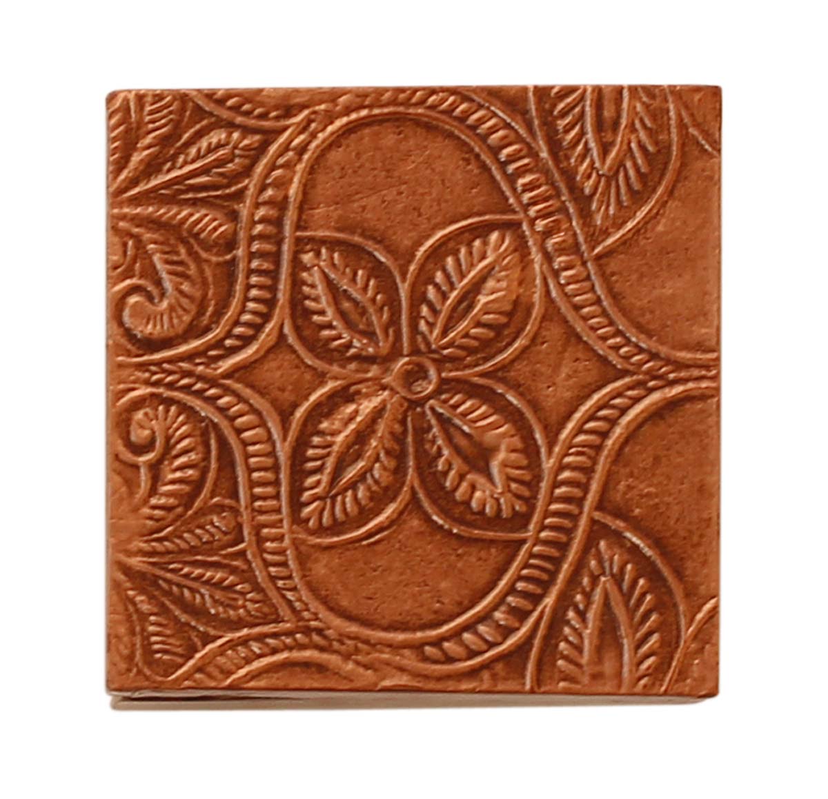 Wholesale Wooden Jewelry Box in Bulk - Source 2” Square Handmade Keepsake Box/Trinket Box in Copper & Natural Wood Color Enhanced with Brass-Sheet from India