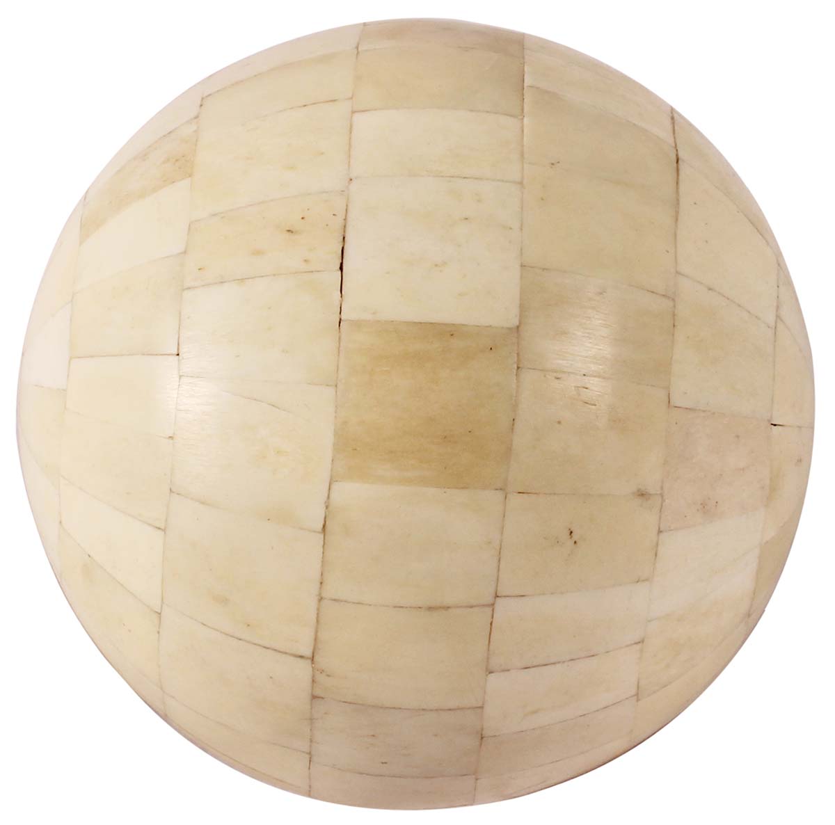 4” Decorative Ball in Natural-Bone - Cream Color - Unique Home Decor / Gifts - Buy in Bulk Wholesale