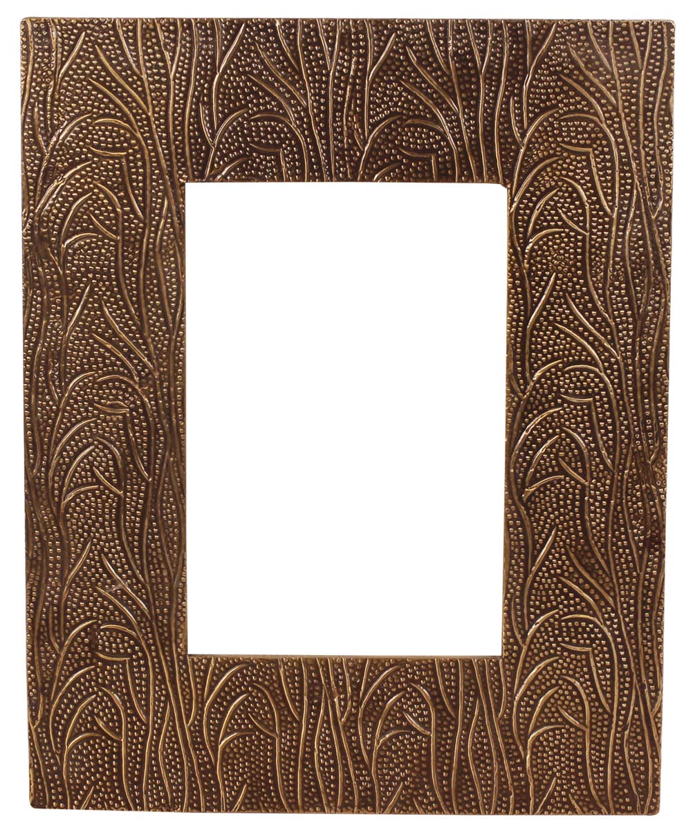 4x6 Handmade Picture-Frame in MDF with Brass-Work - Golden - Home Decor / Gifts - Buy in Bulk Wholesale